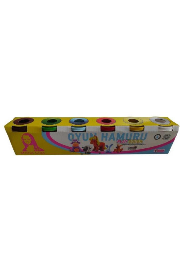 Oyun Hamuru 6 Lı Su Bazlı Play Dough 720 Gr 1 Paket Mona Lisa Oyun Hamuru Seti ürün görseli 1