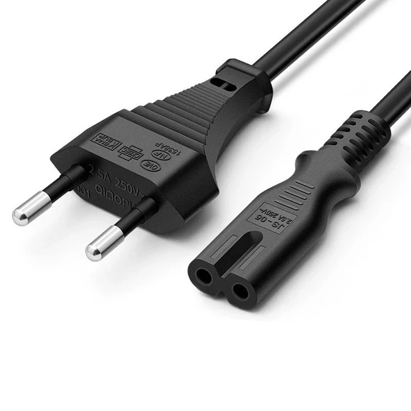 Playstation 3 Güç Kablosu PS3 Uyumlu Güç Power Kablosu 2 pin Kablo ürün görseli 1