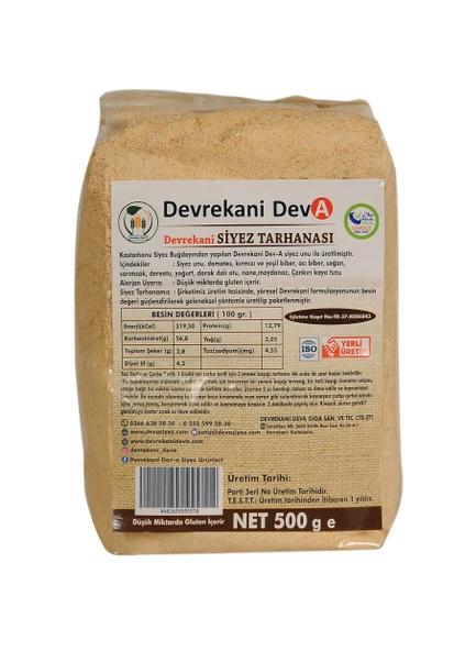 SİYEZ TARHANASI DVR 500G ürün görseli 1