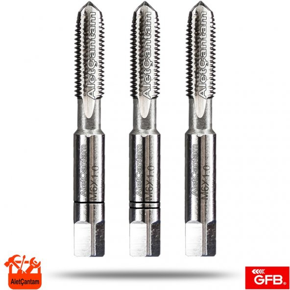 Gfb Kılavuz Hss Metrik 3Lü Takım Klavuz  6mm ürün görseli 1