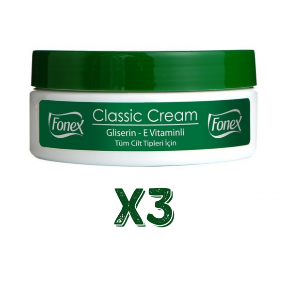 Fonex Klasik Nemlendirici Krem 175 ml 3 Adet ürün görseli 1