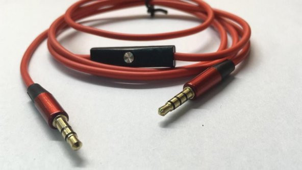 3.5 mm Stereo Mikrofonlu Aux Kablosu Yüksek Kalite ürün görseli 1