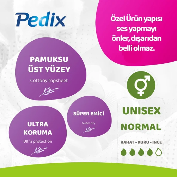 PEDİX MESANE PEDİ UNISEX ORTA BOY MEDIUM (M) 12 ADET - Resim 3