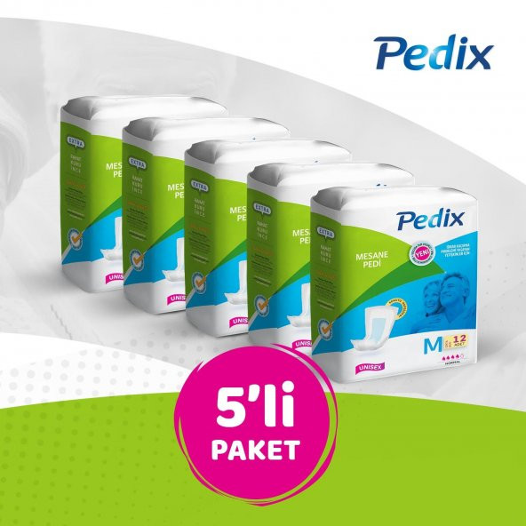PEDİX MESANE PEDİ UNISEX ORTA BOY MEDIUM (M) 60 ADET ürün görseli 1