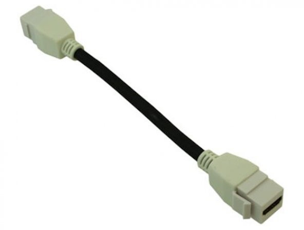 HDMI Dişi - Dişi Beyaz Keystone Ara Kablo - 20 cm ürün görseli 1