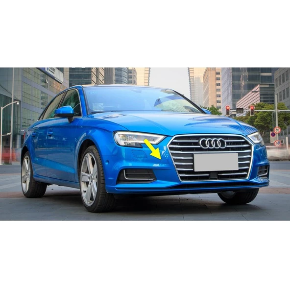 Audi A3 Sedan 2017-2020 Ön Tampon Çeki Çekme Demiri Kapağı 8V3807241B ürün görseli 1