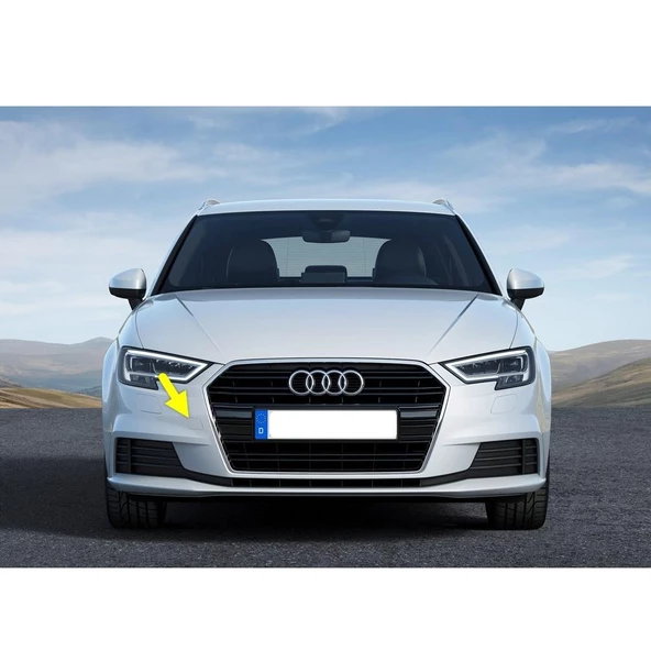 Audi A3 Hatchback 2017-2020 Ön Tampon Çeki Demiri Kapağı 8V3807241B ürün görseli 1