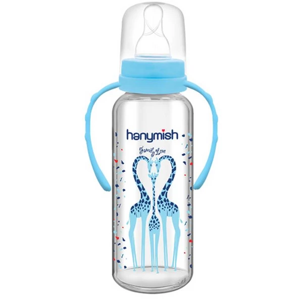 Hanymish 402 Kulplu Cam Biberon 240 ml - Resim 2