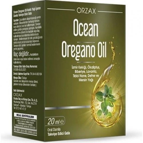 Ocean Oregano Oil Damla 20 Ml 8697595872734 ürün görseli 1