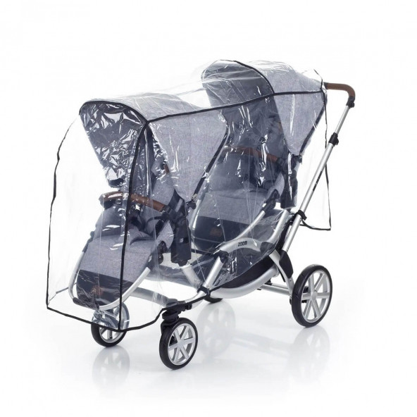 ABC Design Zoom İkiz Bebek Arabası Yağmurluğu ürün görseli 1