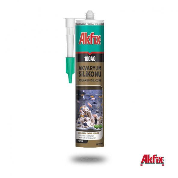 AKFİX 100 AKVARYUM SİLİKONU ŞEFFAF ürün görseli 1