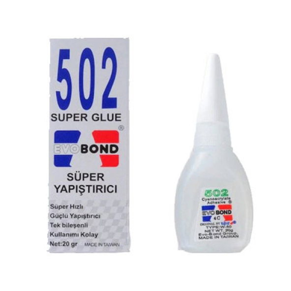 Evobond 502 Hızlı Yapıştırıcı 20Gr. ürün görseli 1