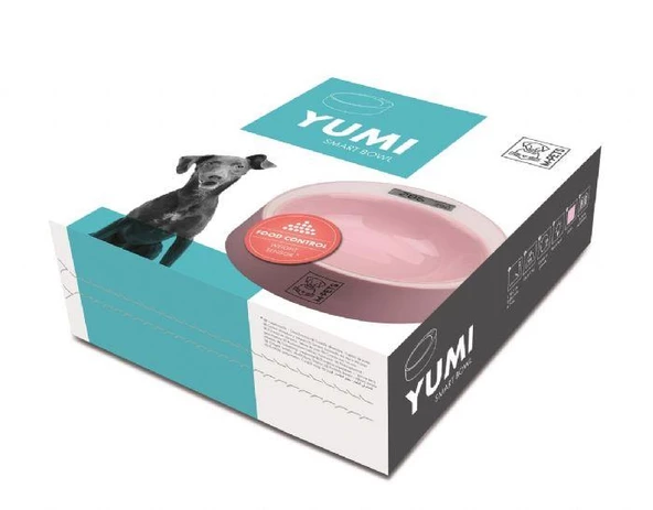 M-PETS DİJİTAL TARTILI MAMA KABI PEMBE ürün görseli 1