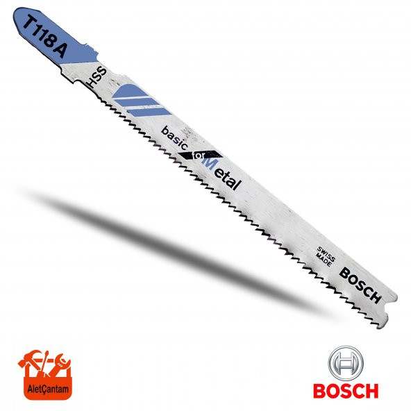 BOSCH T118A DEKUPAJ TESTERE BIÇAĞI HSS METAL 92 MM DEKOPAJ ürün görseli 1