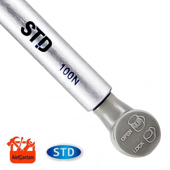 Std Piston Dolap Kapak Amortisörü Gazlı Kapak Pistonu 100n - Resim 4
