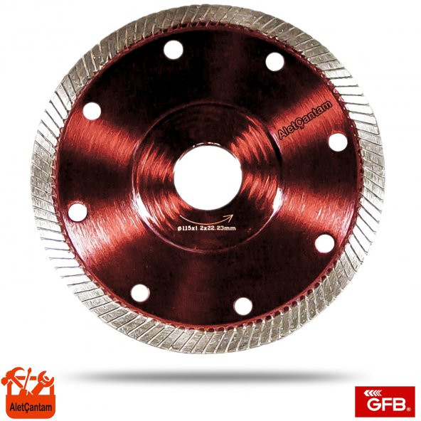 GFB ELMAS SERAMİK GRANİT TESTERE 115 MM İNCE ÇAPAKSIZ KESİM ürün görseli 1