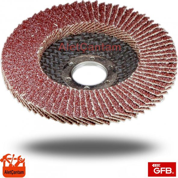 GFB FLAP DİSK ZIMPARA ALÜMİNYUM OKSİT (AHŞAP VE METAL) 115MM ürün görseli 1