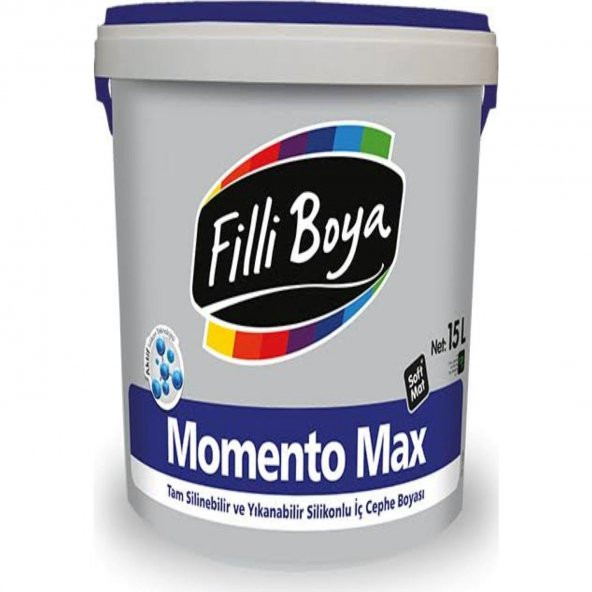 Filli Boya MomentoMax Soft Mat İç Cephe Boyası Beyaz 15 Lt. ürün görseli 1