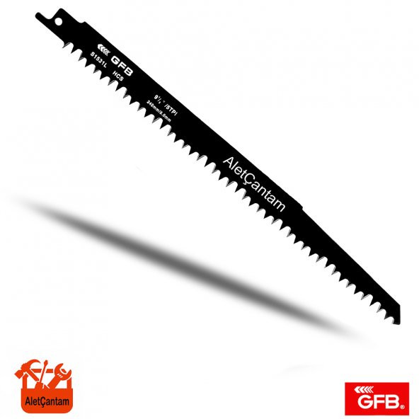 GFB TİLKİ KUYRUĞU TESTERE BIÇAĞI AHŞAP 240 MM AĞAÇ ürün görseli 1