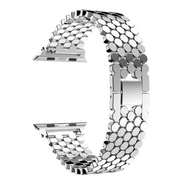 Apple Watch 44mm KRD-30 Metal Kordon - Resim 3