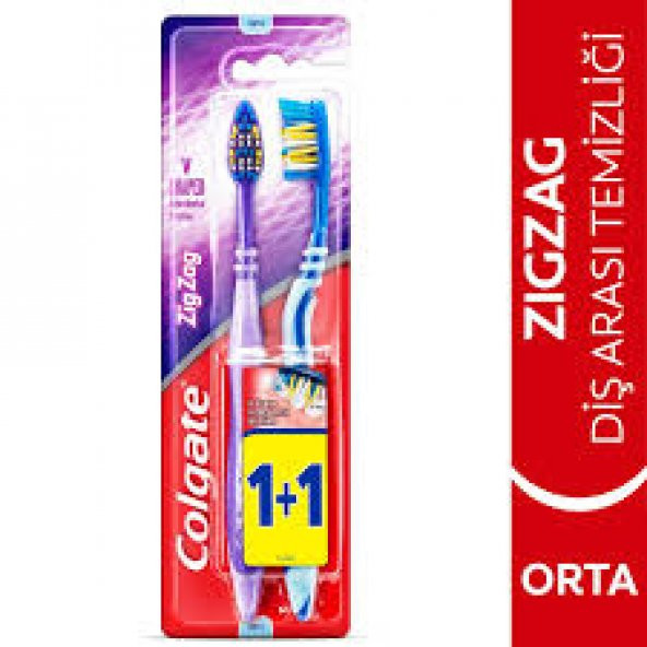 Colgate Diş Fırçası Zigzag İkili Medıum ürün görseli 1