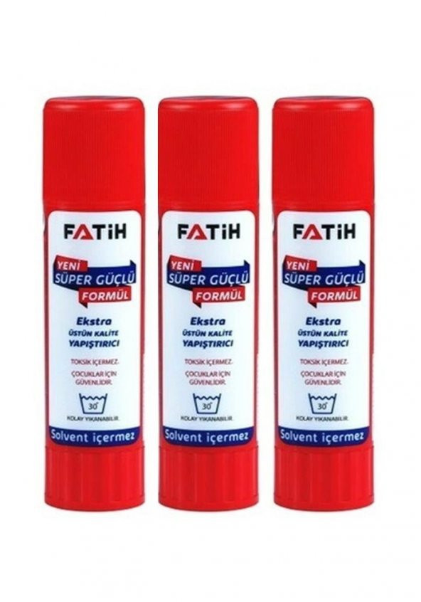 Glue Stick Yapıştırıcı Katı Yapıştırıcı 20 Gr Ruj Yapıştırıcı 3 Adet ürün görseli 1