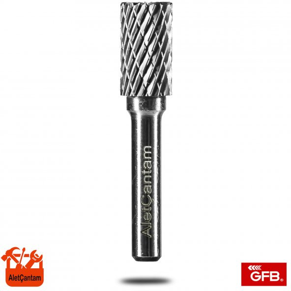 GFB KARBÜR FREZE MATKAP UCU KALIPÇI TAŞLAMA EĞE 10mm  (SİLİNDİR TİPİ) ürün görseli 1
