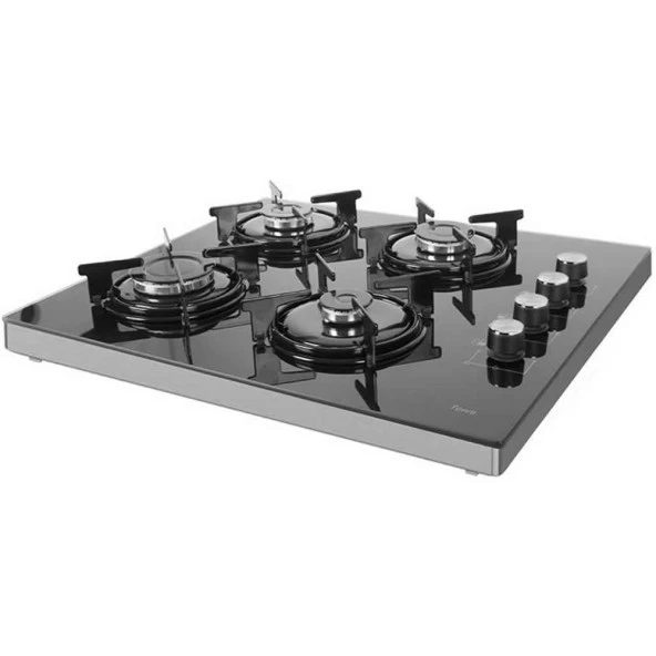 Ferre S2240 CE 4 Gözü Gazlı Siyah Cam Set Üstü Ocak ürün görseli 1