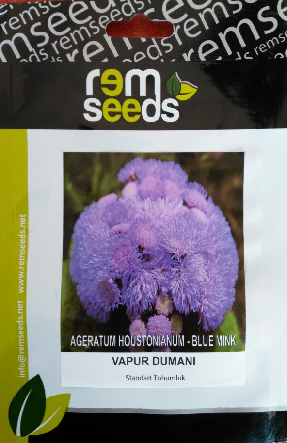 Vapur Dumanı Çiçeği Tohumu - Ageratum Houstonıanum (~ Takribi 50 Tohum) ürün görseli 1