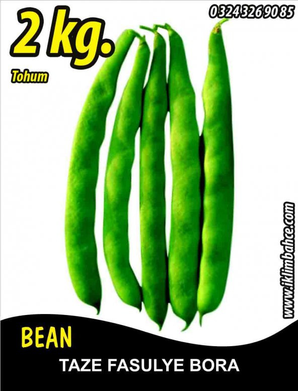 Fasulye Tohumu Bora ( Oturak ) - 2 KG ürün görseli 1