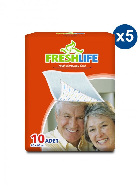 Freshlife Yatak Koruyucu Örtü 60x90 cm 10x5 (50 Adet) ürün görseli 1