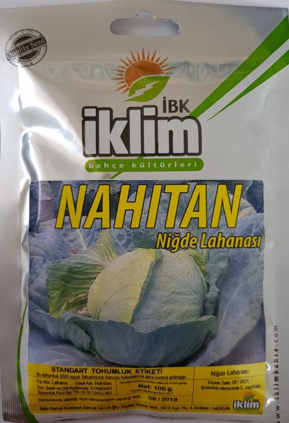 Lahana Tohumu Nahitan Niğde Beyaz Lahanası 25 g. (~ Takribi 3250 Tohum) ürün görseli 1
