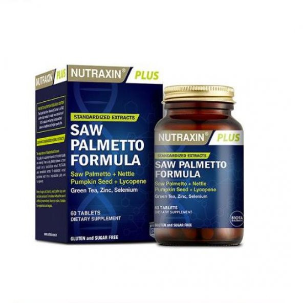 Nutraxin Plus Saw Palmetto Formula 60 Tablet ürün görseli 1