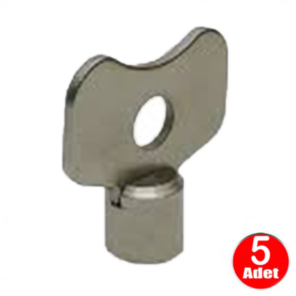 Radyatör Purjör Anahtarı Petek Hava Alma Anahtar 5Li Paket ürün görseli 1