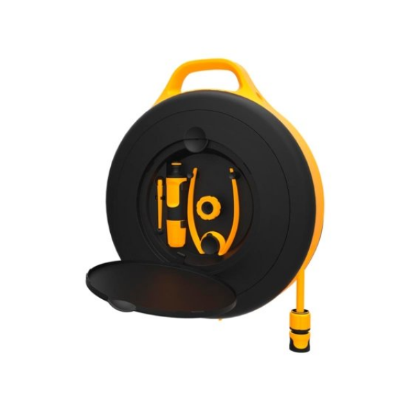 Fiskars Hortum Makara Seti S 3/8 (9mm) 15M Siyah 1020436 ürün görseli 1