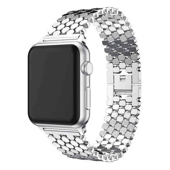 Apple Watch 38mm KRD-30 Metal Kordon - Resim 7