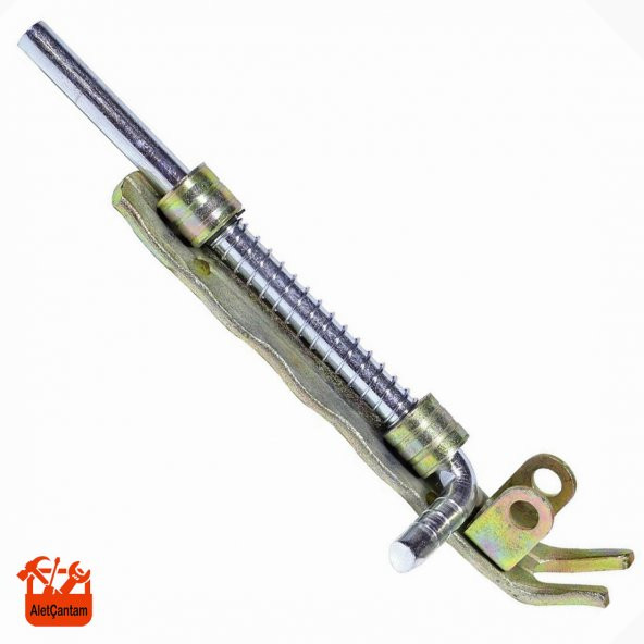 Dirim Ferforje Kapı Sürgü Kilidi Kilitlenebilir Yaylı Kilit 17cm ürün görseli 1