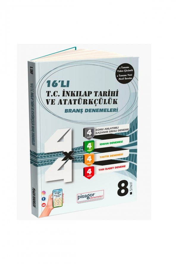 16li Tc.ink.t.ve Atatürkçülük Branş Denemeleri ürün görseli 1