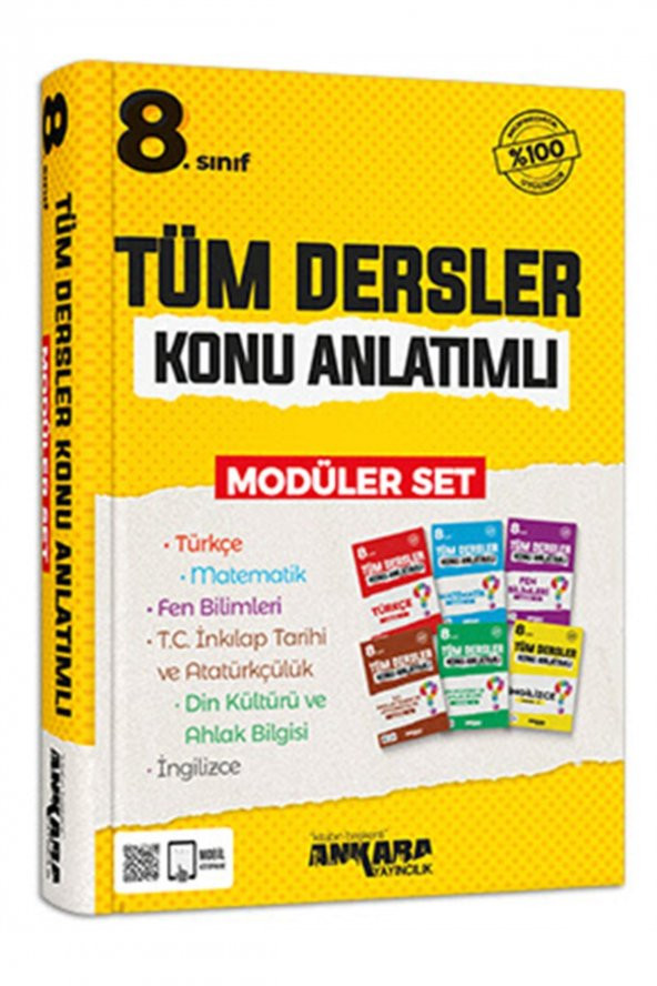 Ankara Yayınları 8. Sınıf Lgs Tüm Dersler Konu Anlatımlı Modüler Set ürün görseli 1