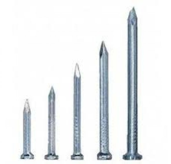 Çelik Çivi Beton Çivisi Beyaz Galvaniz Kaplamalı (100Lü Paket) 6 CM ürün görseli 1