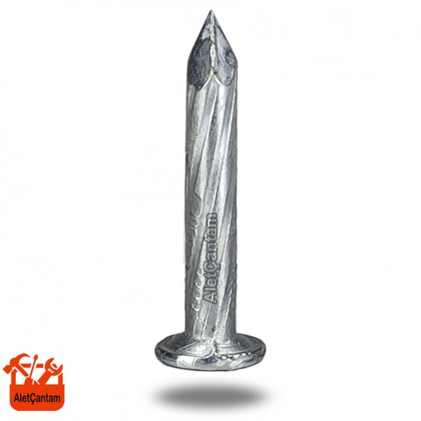 Çelik Çivi Beton Çivisi Beyaz Galvaniz Kaplamalı (100Lü Paket) 10 CM ürün görseli 1