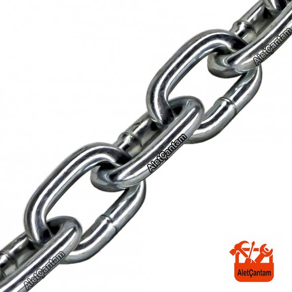 Aletçantam Galvaniz Kaplı Zincir 8 Mm X 1 M ürün görseli 1