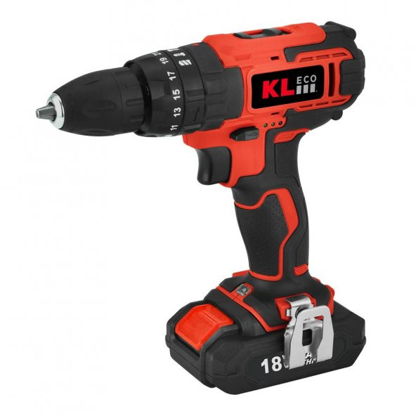 Kleco KE18DM-15 18V 1.5 Ah Li-ion Tek Akülü Darbeli Matkap Vidalama ürün görseli 1