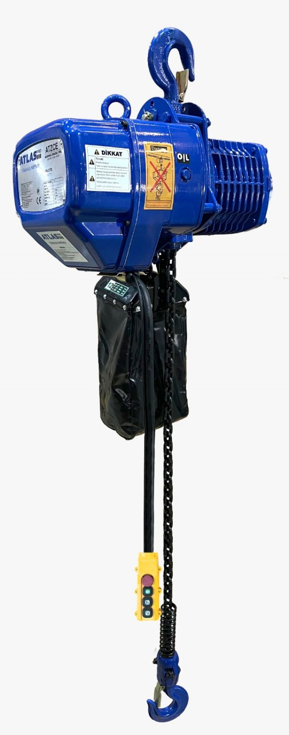 Atlas Atzce2 Elektrikli Zincirli Vinç. Trifaze 380volt. 2 Ton ürün görseli 1