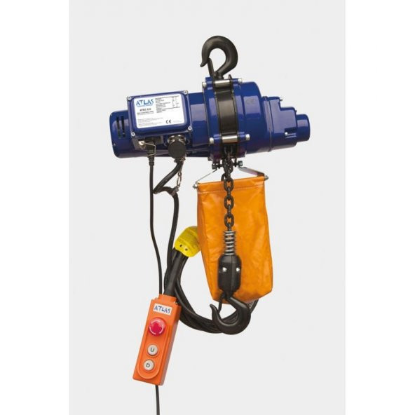 Atlas Atec05 Elektrikli Zincirli Vinç. 0.5 Ton Kapasite 220 Volt ürün görseli 1