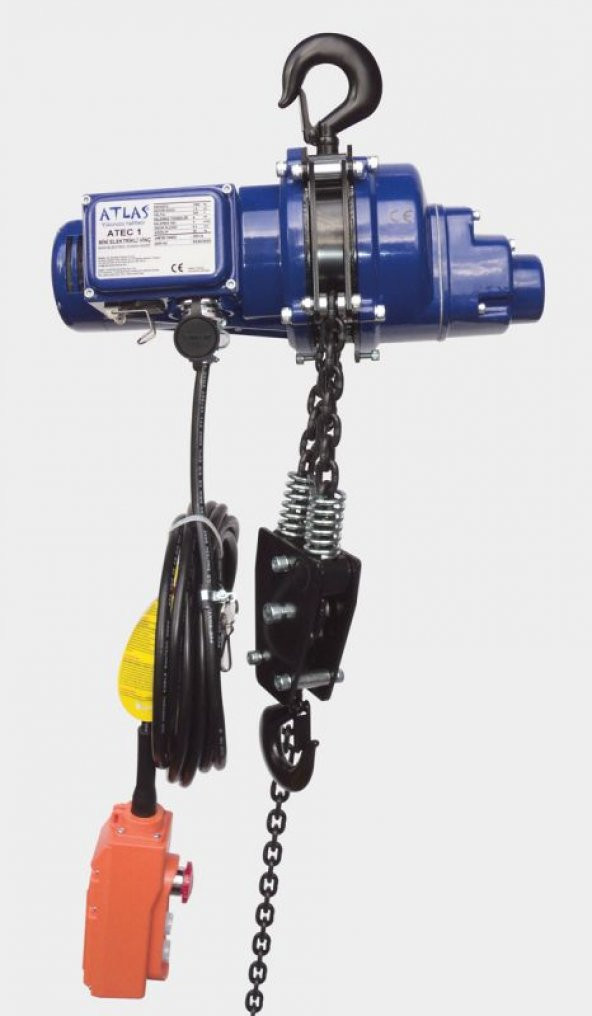 Atlas Atec1 Elektrikli Zincirli Vinç. 1 Ton Kapasite 220 Volt ürün görseli 1