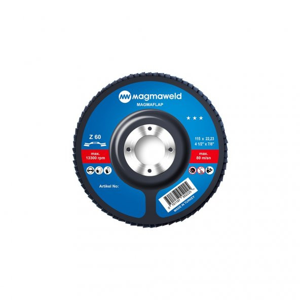Magmaweld 115X22 Mm Zr 60 Kum Flap Disk 10 Adet ürün görseli 1