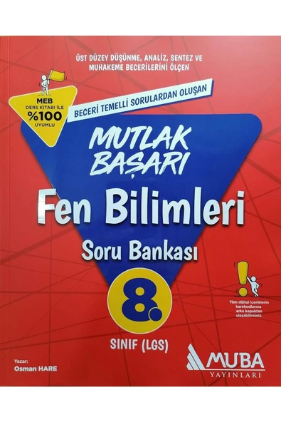 Muba 8.sınıf Lgs Yeni Fen Bilimleri Soru Bankası ürün görseli 1