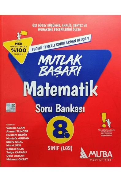 Muba 8.sınıf Lgs Yeni Matematik Soru Bankası ürün görseli 1