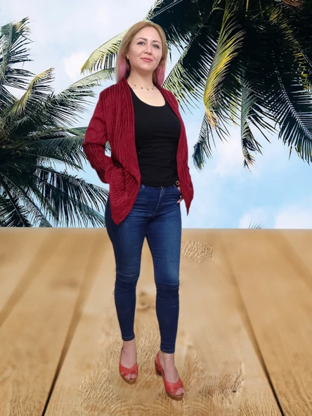 Kadife Fitilli Cepli Ceket - Resim 3